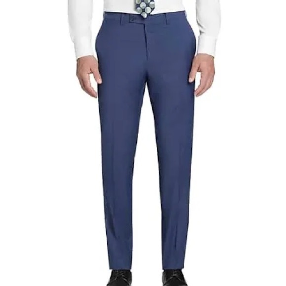 Kenneth Cole Awearness Chillflex Slim Fit Suit Separates Pants - Navy Blue - 32 - Picture 4 of 10